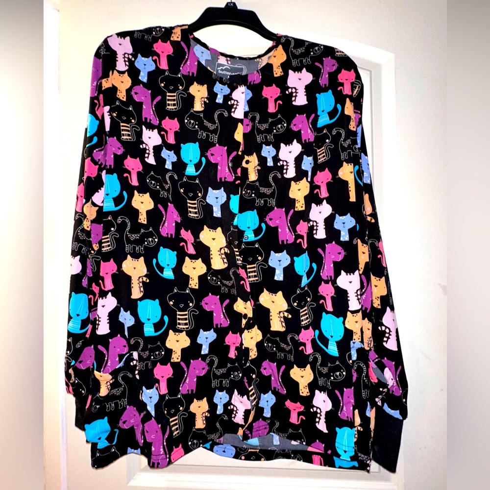 Uniform jacket with cats